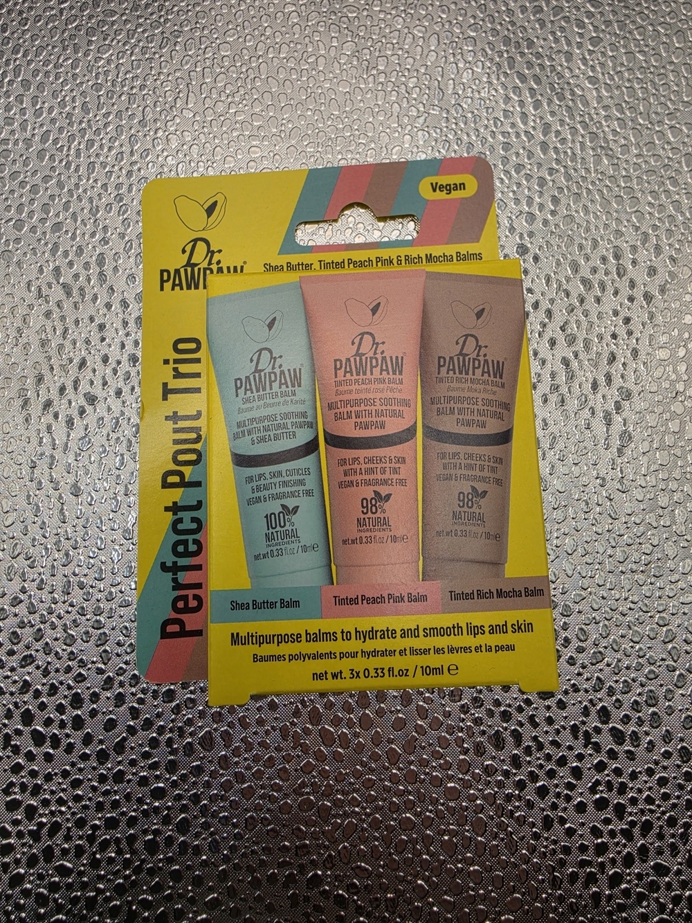 Dr. PawPaw Perfect Pout Trio - Shea Butter, Peach Pink & Rich Mocha